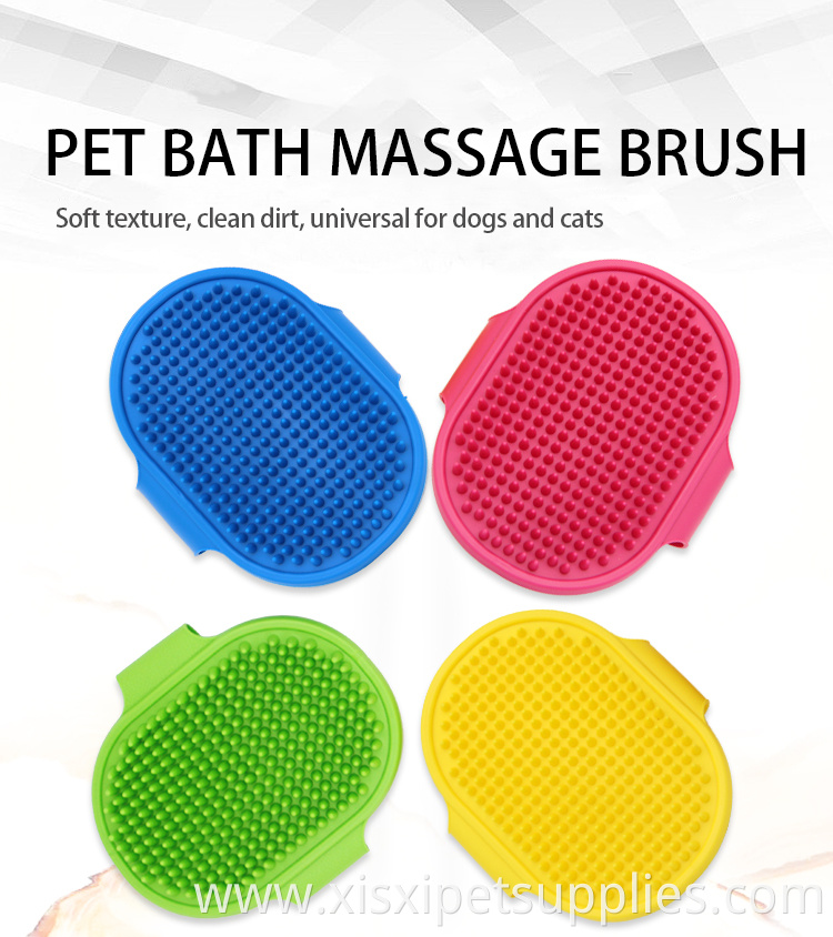 Factory Wholesale LOW MOQ Cheap Rubber Pet Cat Dog Grooming Massage Bath Brush